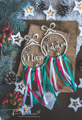 Winietka z imieniem na Wigilię