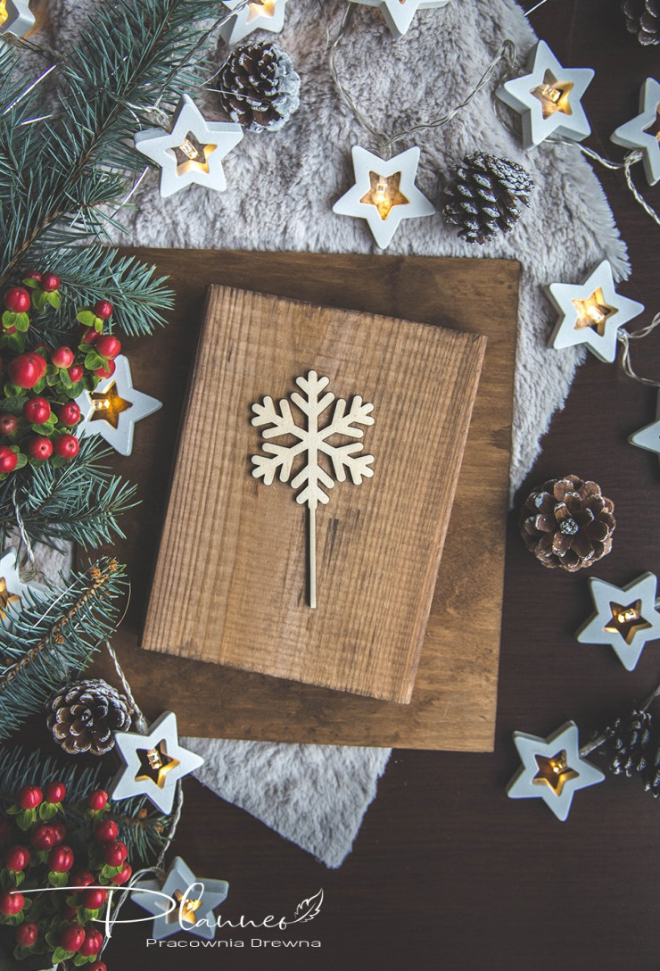 Minitopper śnieżynka