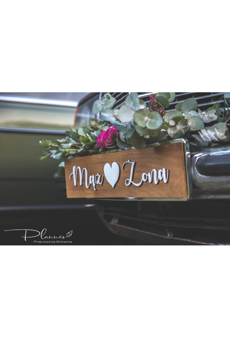 Tablica rejestracyjna rustykalna