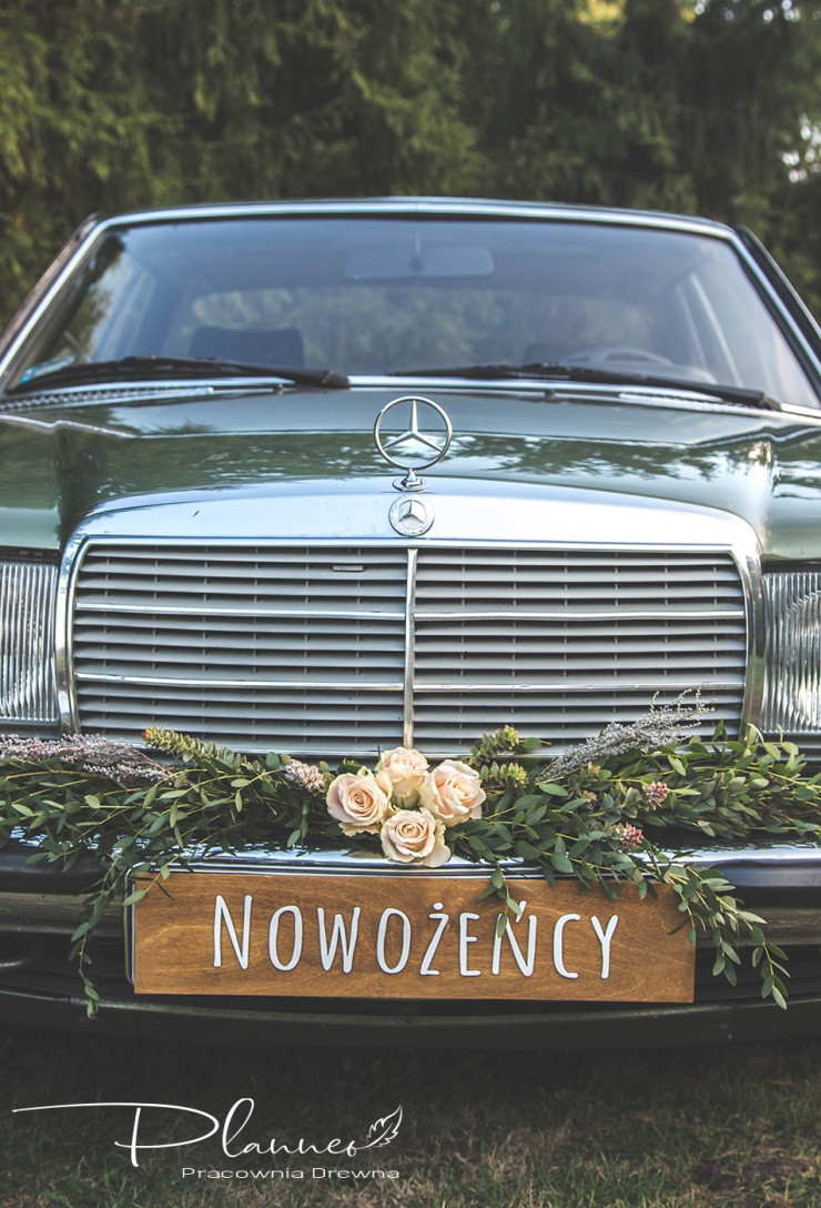 Tablica rejestracyjna Nowożeńcy