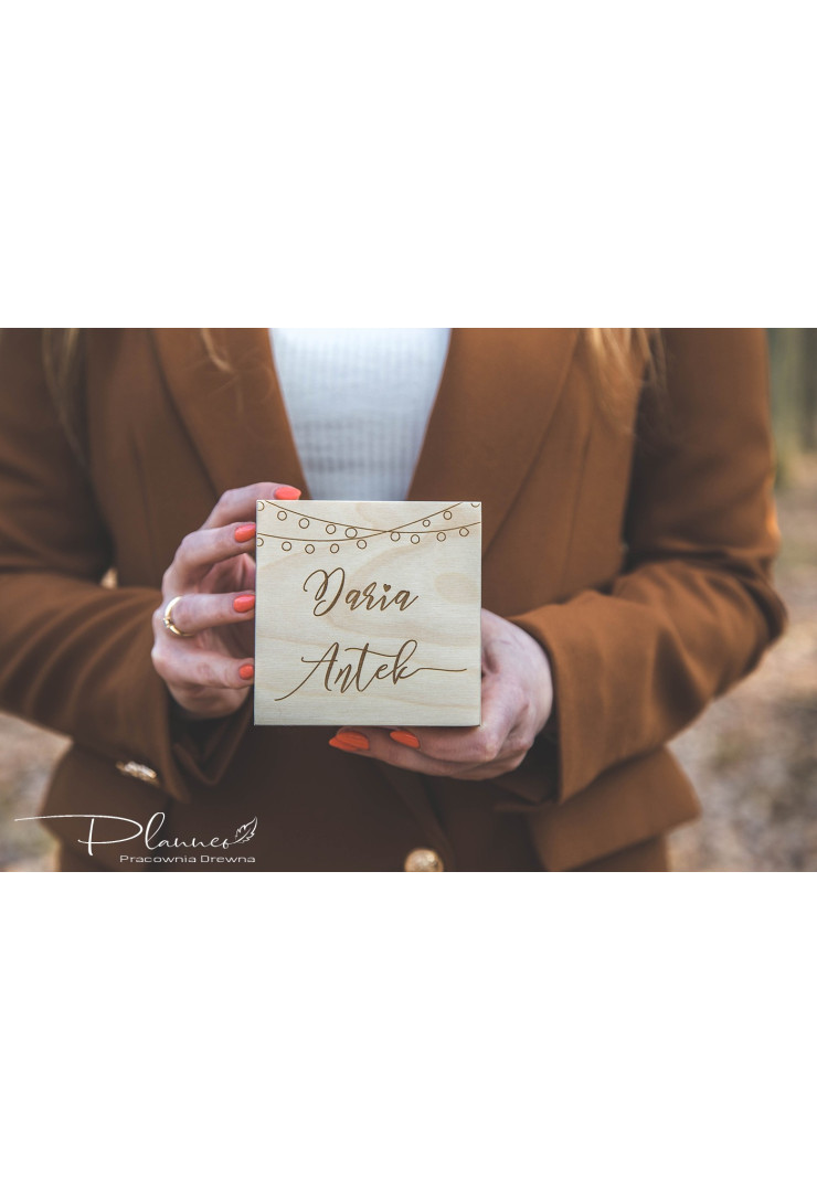 Pudełko na obrączki ślubne