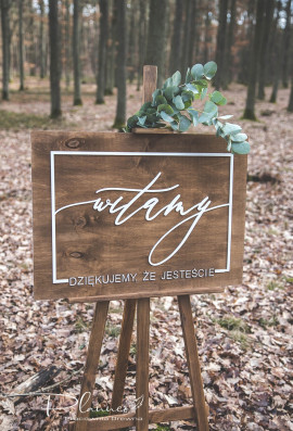 Tablica powitalna weselna