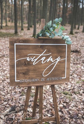 Tablica powitalna weselna