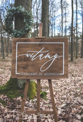 Tablica powitalna ślubna