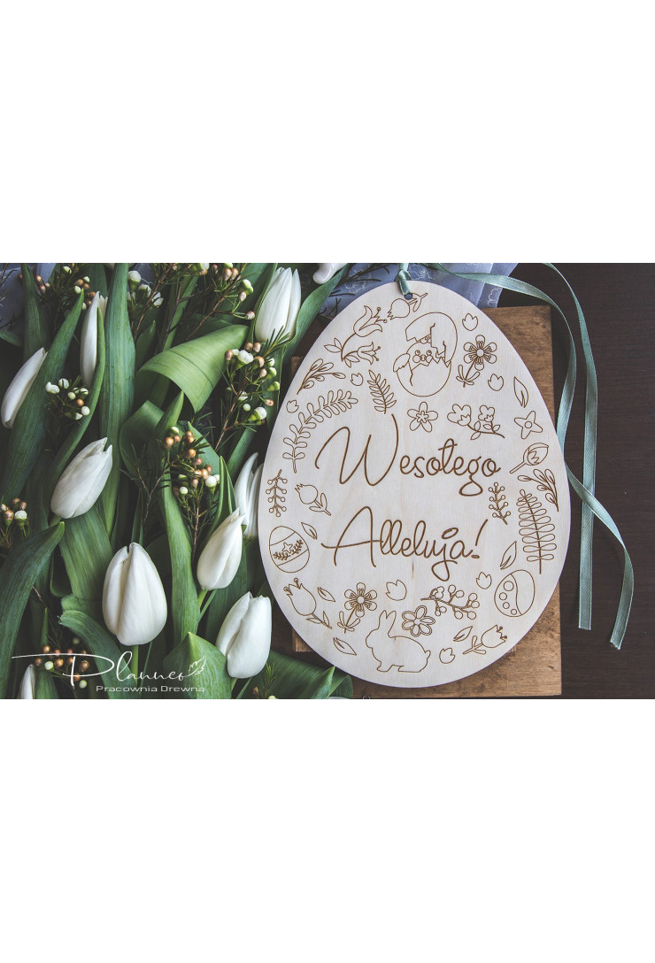 Grawerowane jajko Wielkanocne