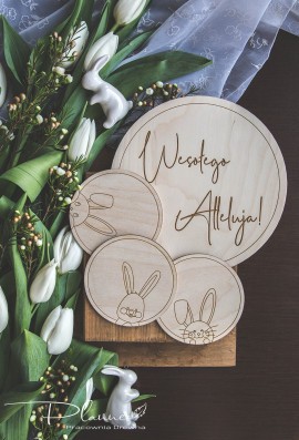 Drewniane podkładki pod kubek