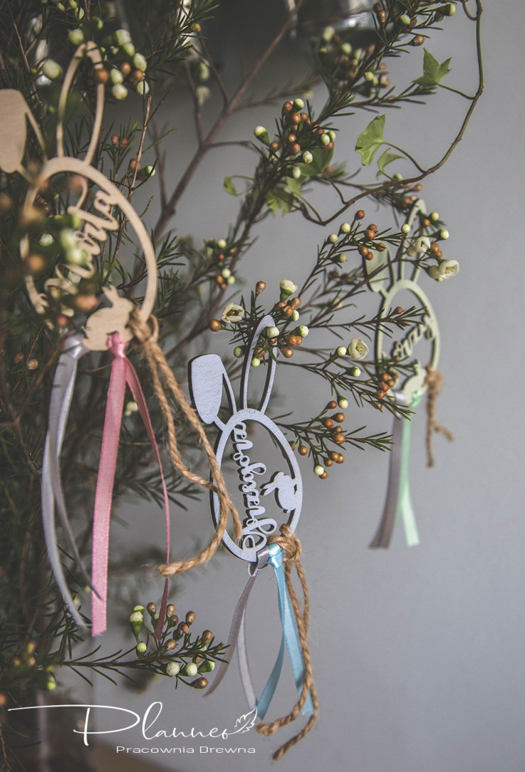 Winietka z imieniem na Wielkanoc