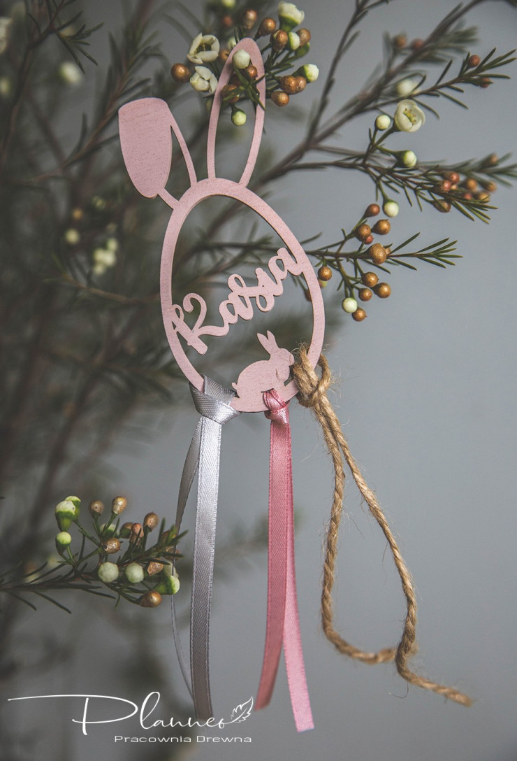 Winietka z imieniem na Wielkanoc