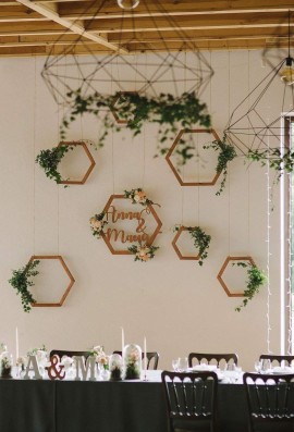 Drewniana obręcz imiona Pary Młodej