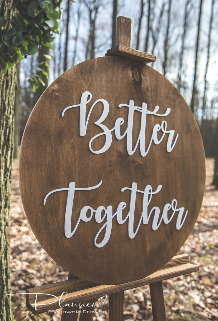 Tablica powitalna ślubna