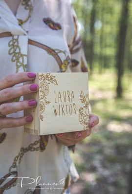 Pudełko na obrączki folklor