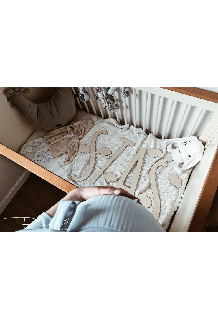 Chmurki do literek na ścianę