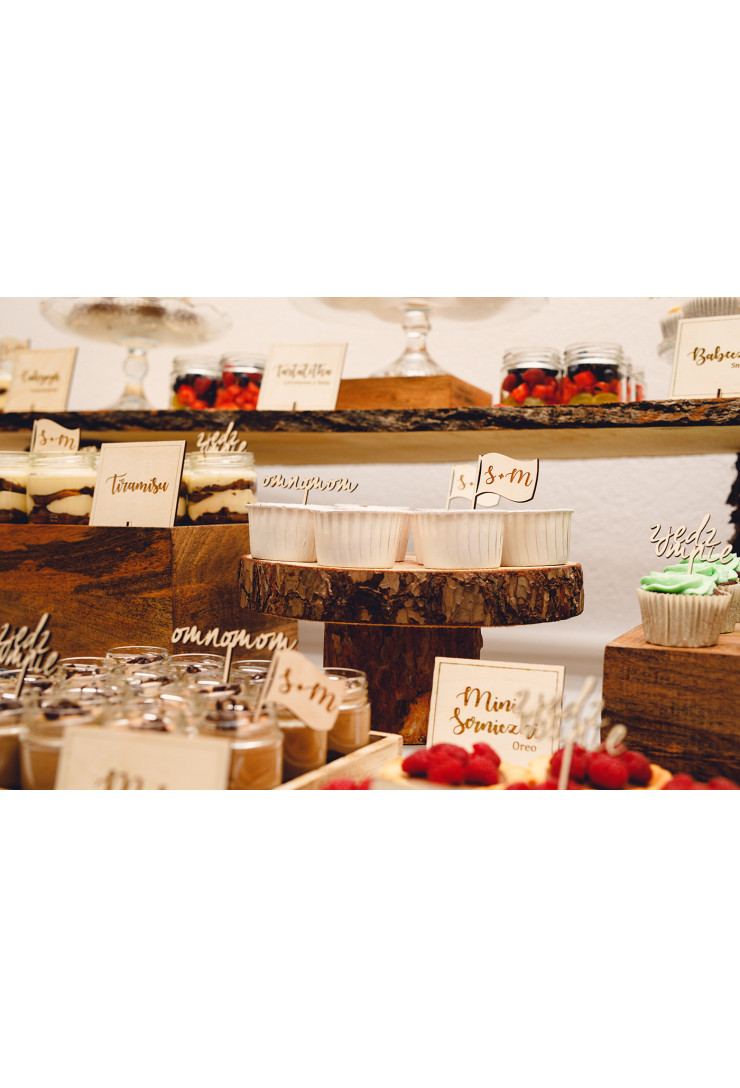 Etykietka ze słodkościami