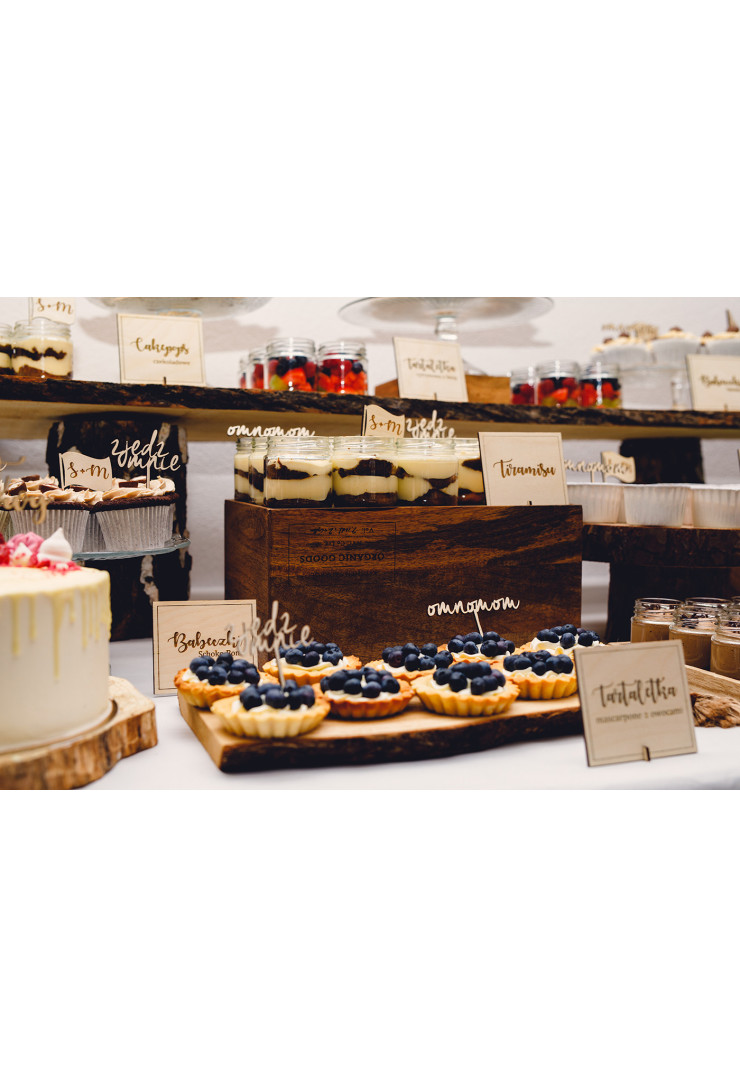 Etykietka na słodki stół