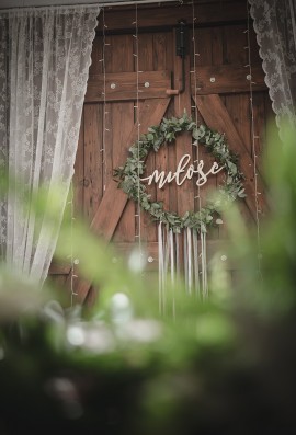 Koło Miłość z drewna