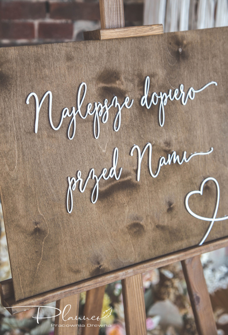 Tablica powitalna ślubna