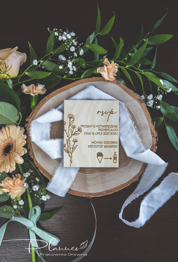 Grawerowane zaproszenia ślubne