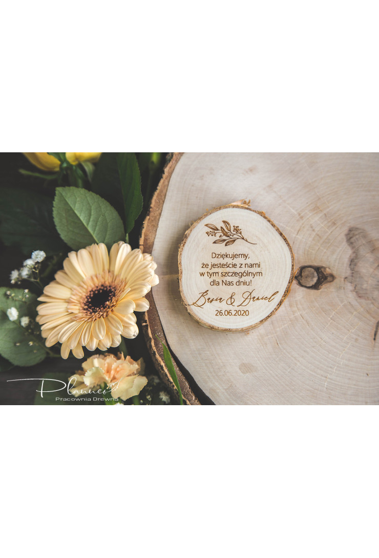 Podziękowanie dla gości magnes