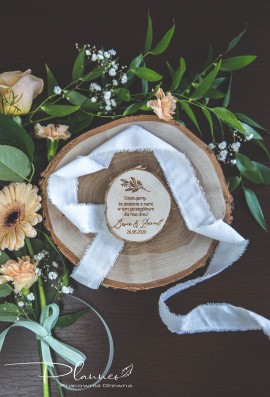 Grawerowane podziękowanie dla gości magnes