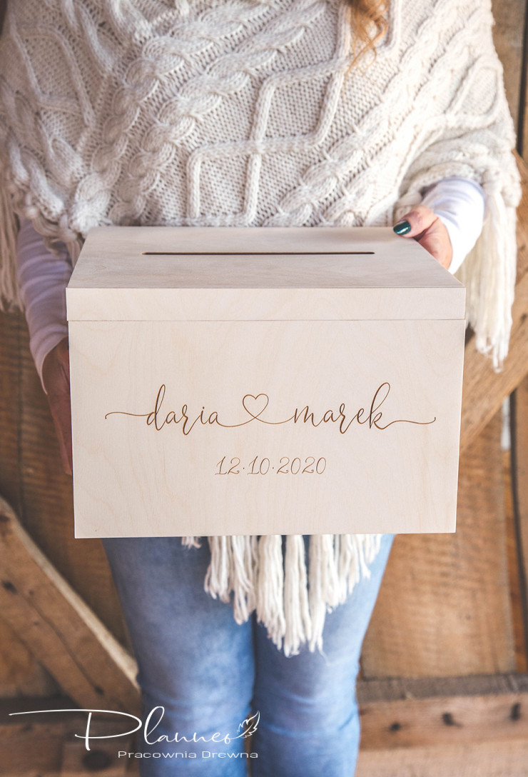 Grawerowana skrzynka na koperty