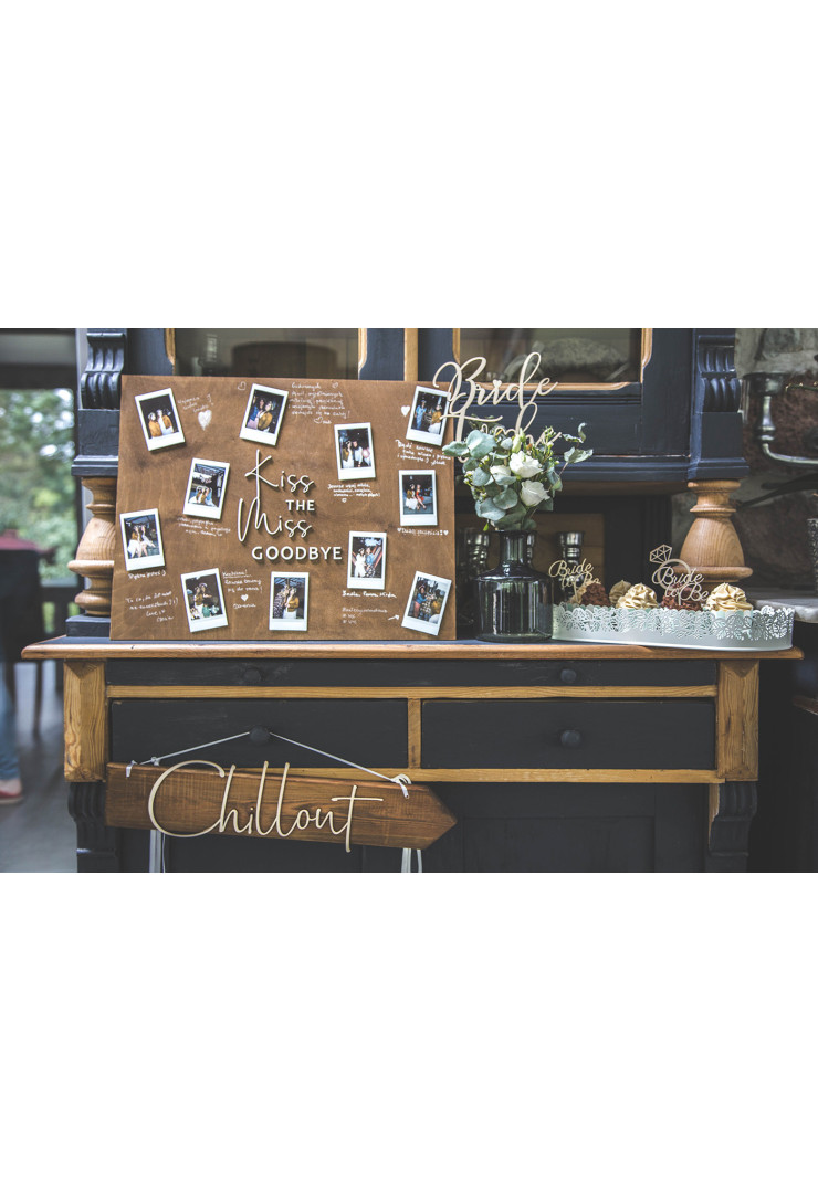 Tablica Kiss the Miss Goodbye na zdjęcia