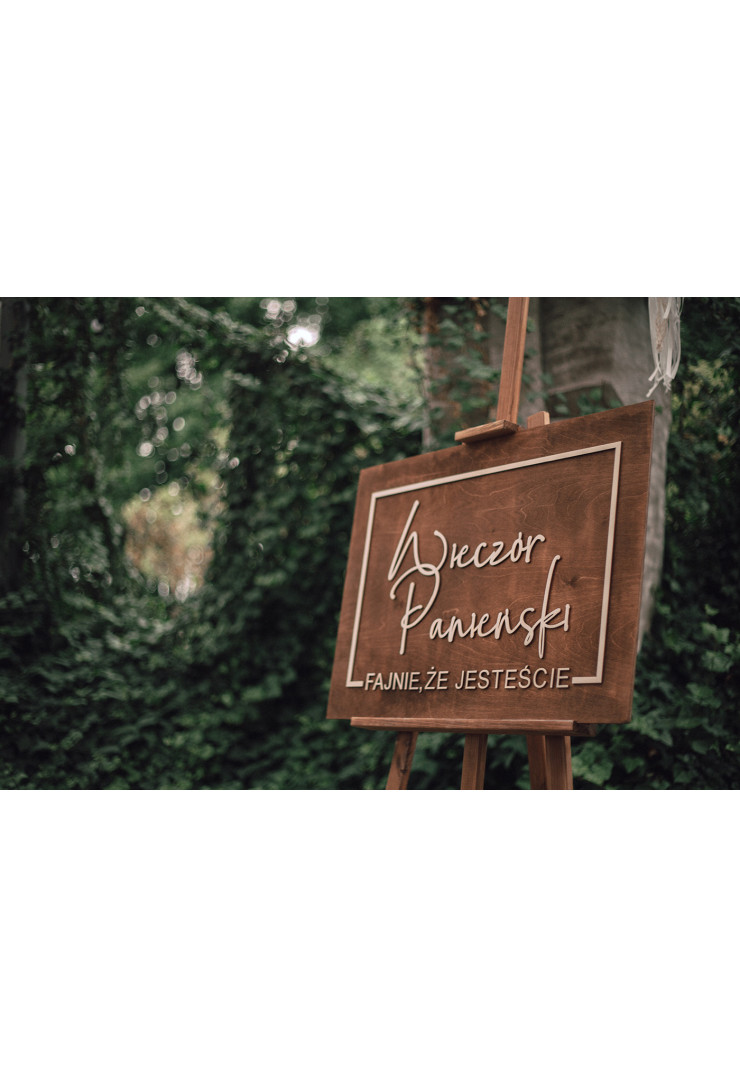 Tablica Wieczór Panieński naklejana