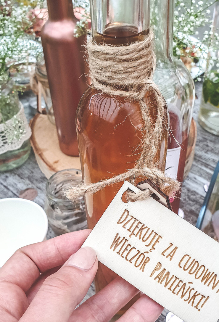 Zawieszki drewniane z podziękowaniem
