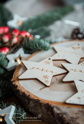 Bombki z imionami na choinkę