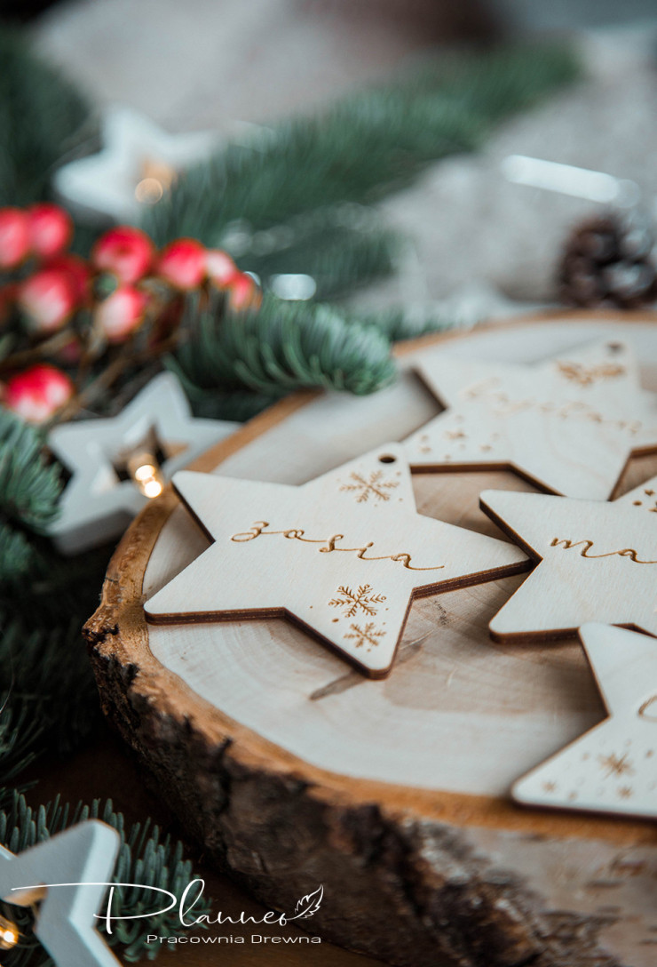 Bombki z imionami na choinkę