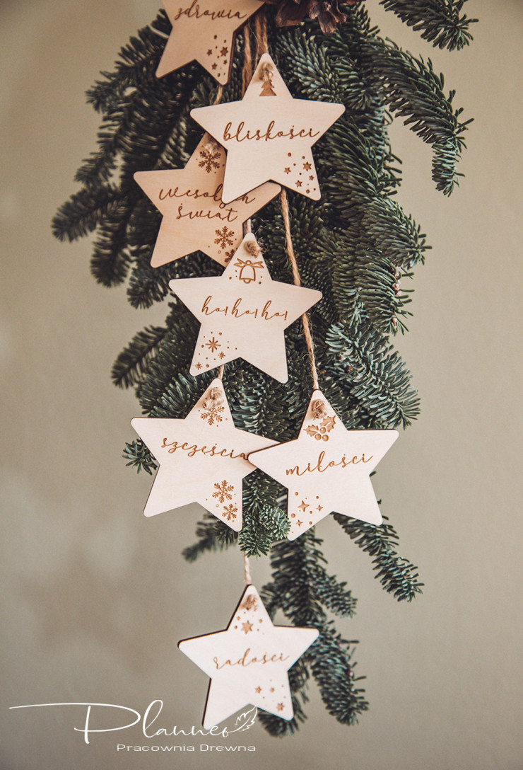 Drewniane gwiazdki
