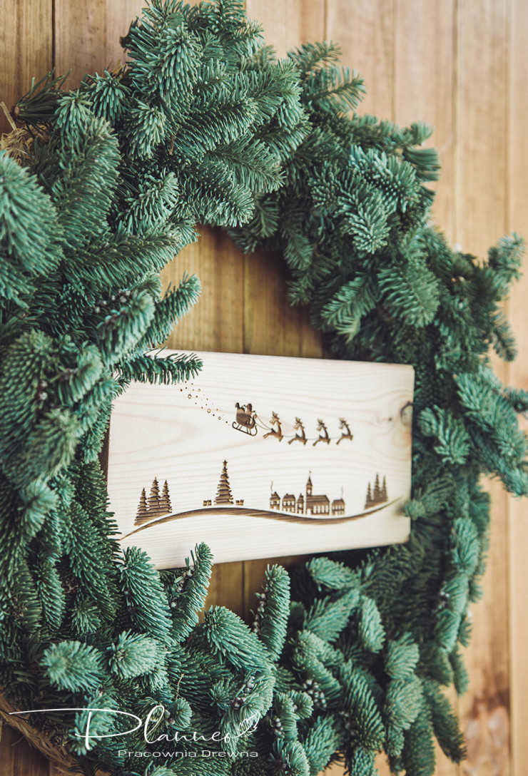 Drewniana deska grawerowana