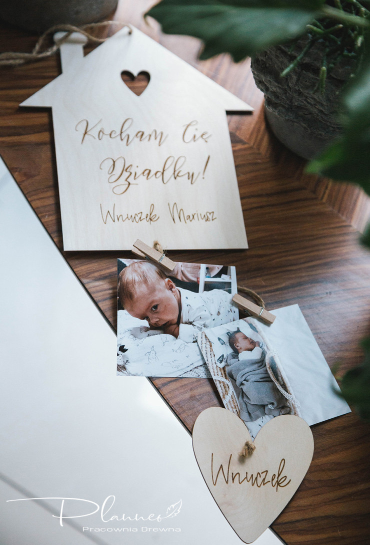 Drewniany domek na zdjęcia