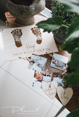 Odciski stóp wnuka/wnuczki