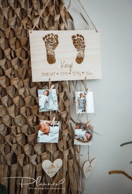 Deseczka z odciskiem stóp