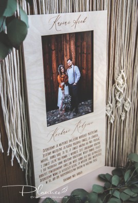 Grawerowane podziękowania dla Rodziców