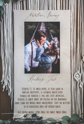 Grawerowane podziękowania dla Rodziców