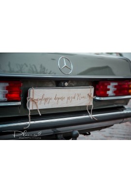 Tablica rejestracyjna rustykalna