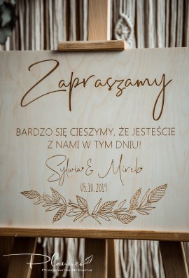Tablica grawerowana ślubna