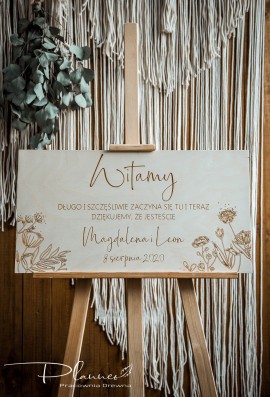 Tablica powitalna wesele