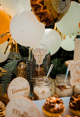 Minitoppery drewniane safari