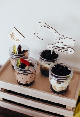 Minitoppery drewniane koparki