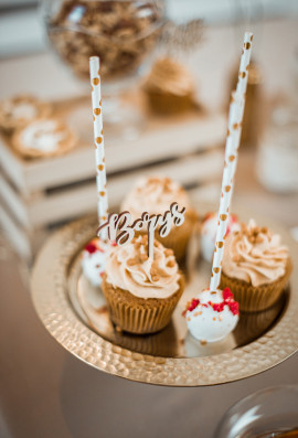 Minitoppery drewniane