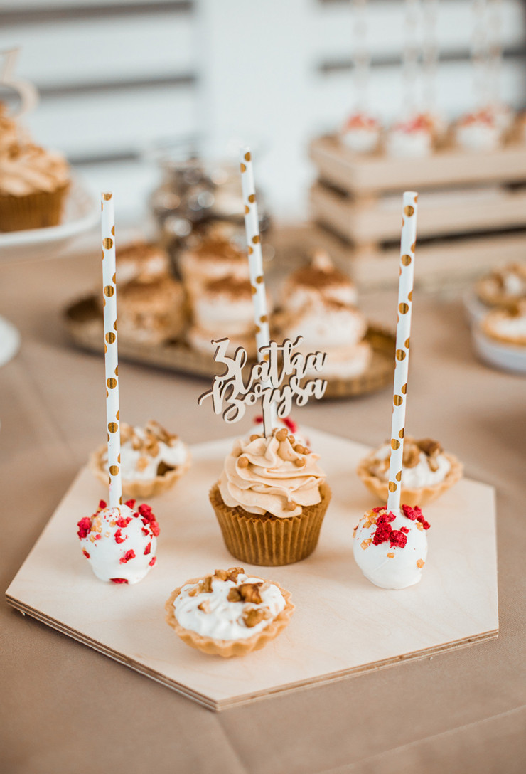 Minitoppery drewniane