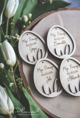 Drewniane jajka Wielkanocne