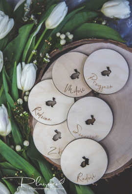 Drewniane podkładki Wielkanocne