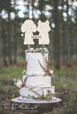 Drewniany topper Kość