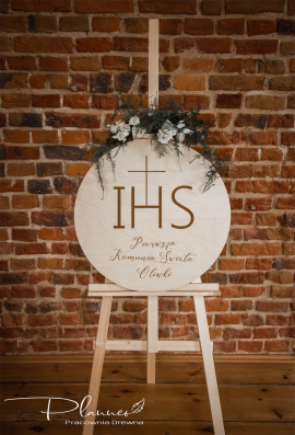 Koło IHS Pierwsza Komunia grawer