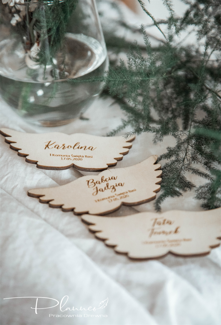 Winietka drewniana skrzydełka