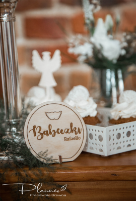 Etykiety okrągłe Komunijne opis słodkości