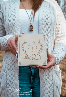 Pamiątka Pierwszej Komunii Świętej grawer